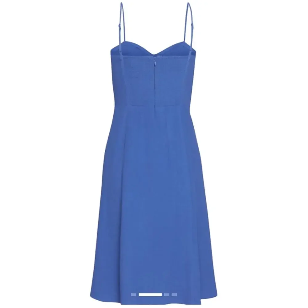 Aritzia Sunday Best Viola Bustier Midi Slip Dress Royal Blue Size M - Picture 2 of 11